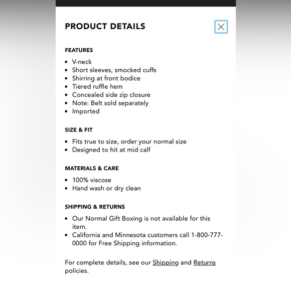 Ba&sh Patterned Midi V- Neck Dress Size Large Women’s - Picture 3 of 15